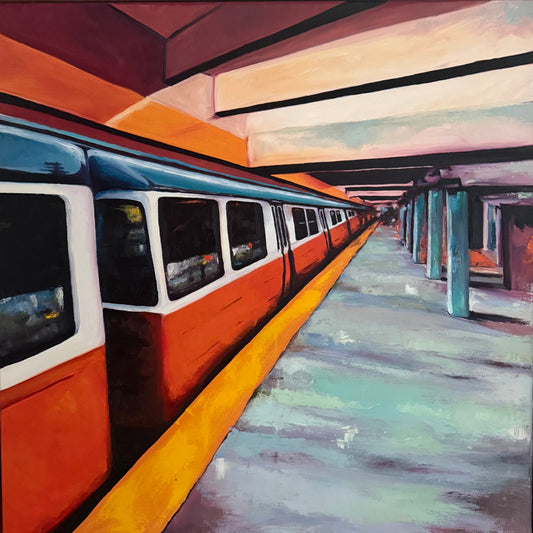 Greeting Cards: Orange Line
