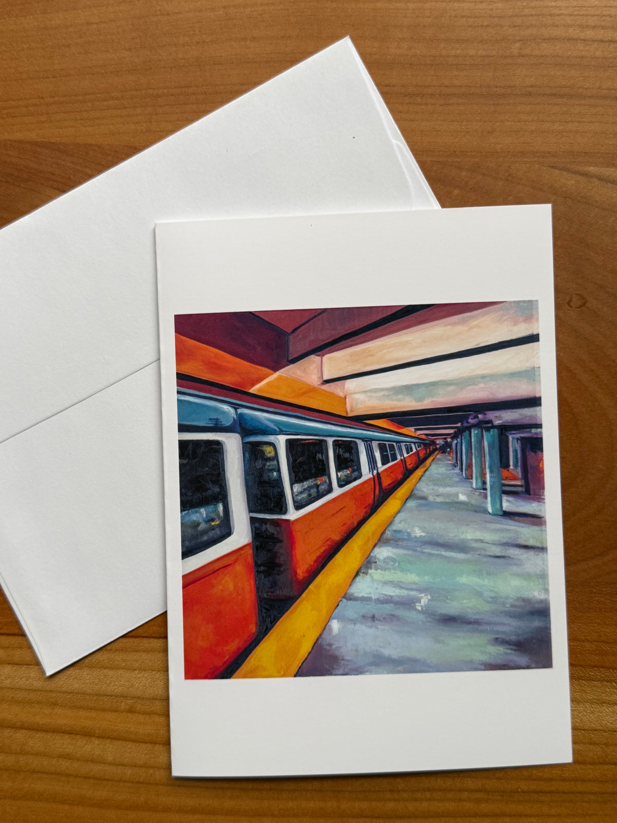 Greeting Cards: Orange Line