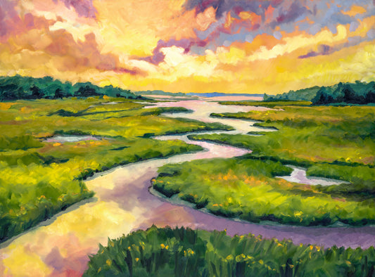 Sunset Marsh - Original Painting